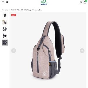 Brown Sling Crossbody Bag with Modern Minimalist Design